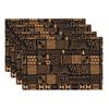 1pcs African Ethnic Pattern Placemats Abstract Tribal Art Linen Place Mats Washable Table Mats for Kitchen Dining Decoration