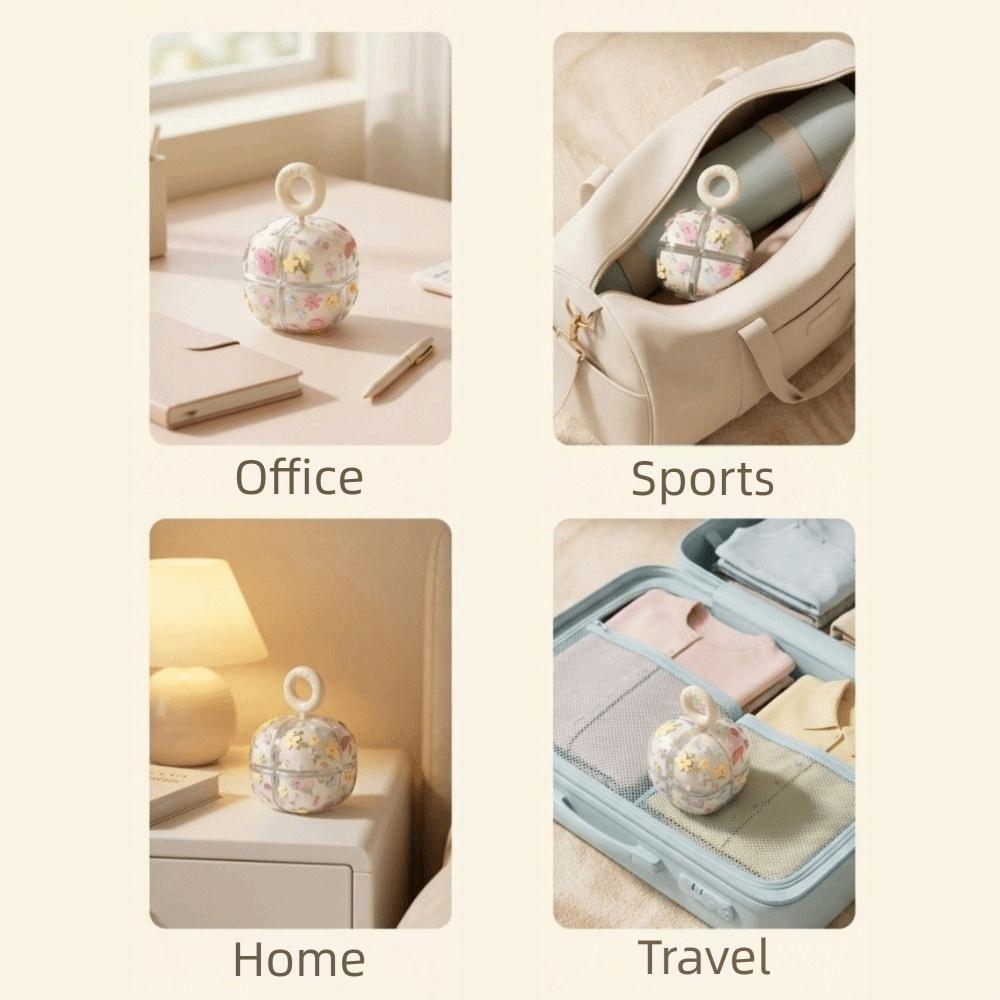 Flower Shaped Magnetic Cube Medicine Box Mini Sealed Medicine Storage Container Moisture-proof with Handle Pill Organizer