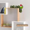 1x Funny Grinch Christmas Door Frame Decoration Corner Decor Ornaments Wood Sign