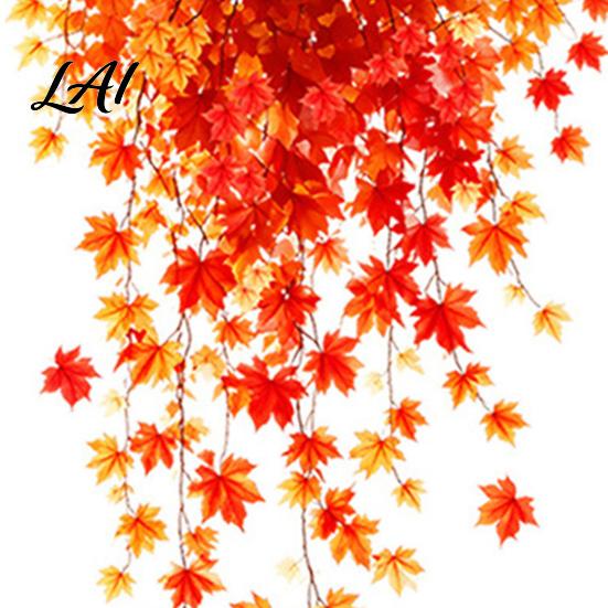 Non Adhesive Window Film 2Pcs Fall Clings Hanging Maple Leaf Decals Reusable Autumn Clings Leaves Static Stickers for Thanksgiving Party Supplies