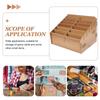Portable Phone Management Box 12/24/36 Grids Multi-grid Wooden Pen Stand  Classroom