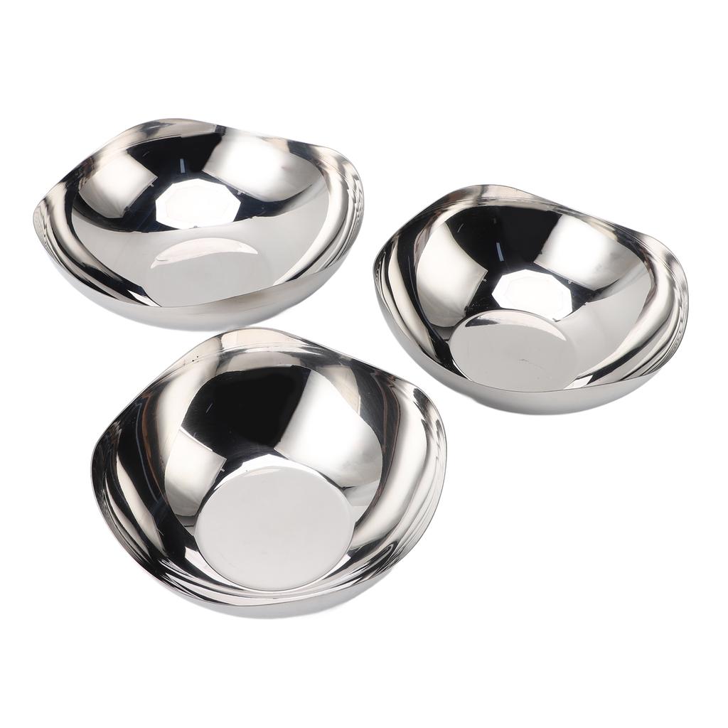Irregular Shape Salad Bowls Serving Bowls Set for Kitchen Stainless Steel Mixing Bowls for Salad