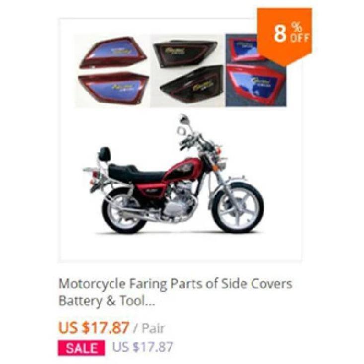 Parafango Anteriore per Moto per Yamaha YBR125 YBZ125 JYM125-8 Moto da Strada Parti di Ricambio Rosso Blu Nero Parafango