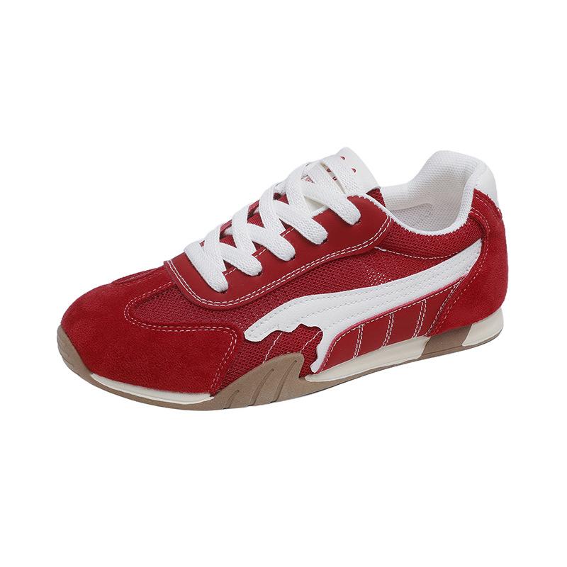 Scarpe da Ginnastica da Donna per Allenamento all'Aperto in Pelle PU Traspirante Antiscivolo Scarpe Sportive da Passeggio Casual Comode con Lacci Scarpe da Corsa Tennis per Donna