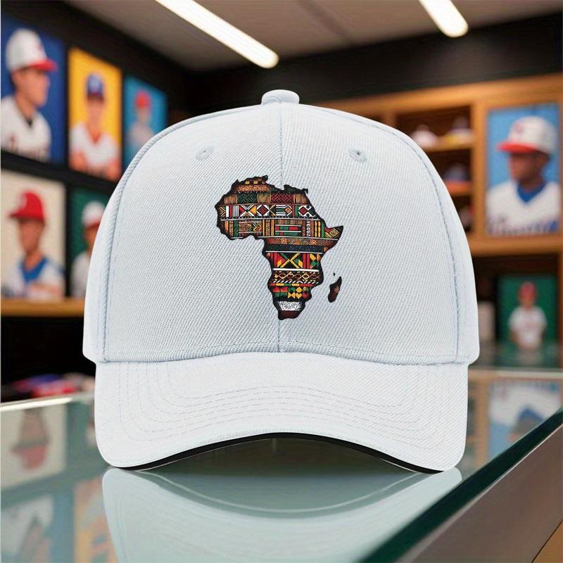 1pc 2025 SummerAutumn New Unisex Lightweight Baseball Cap with African Tribal Print Breathable Outdoor Visor Hat for Family