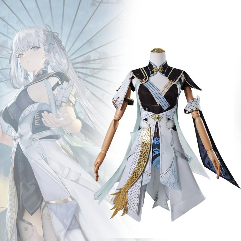 Game Wuthering Waves Jinhsi Cosplay Costume Halloween Party Outfits Performance