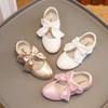 Girls' Princess Leather Shoes New Shoes for Girl Bow Girl Single Shoe Fashion Girl Heels Childrens'  Party Shoe Zapatos De Niña