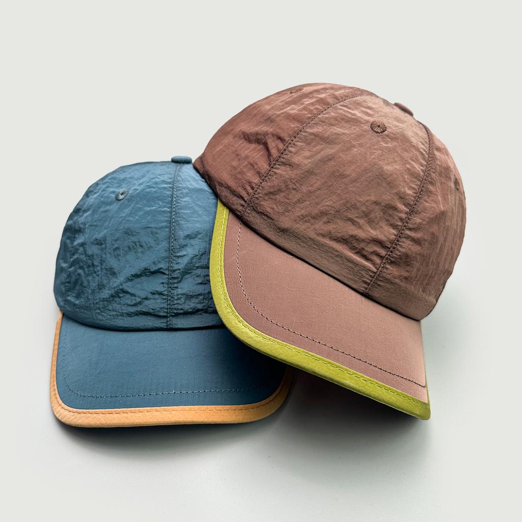 Thin Short Brim Color Matching Baseball Cap Men'S And Women'S Sunshade Quick-Drying Street Outdoor Cap