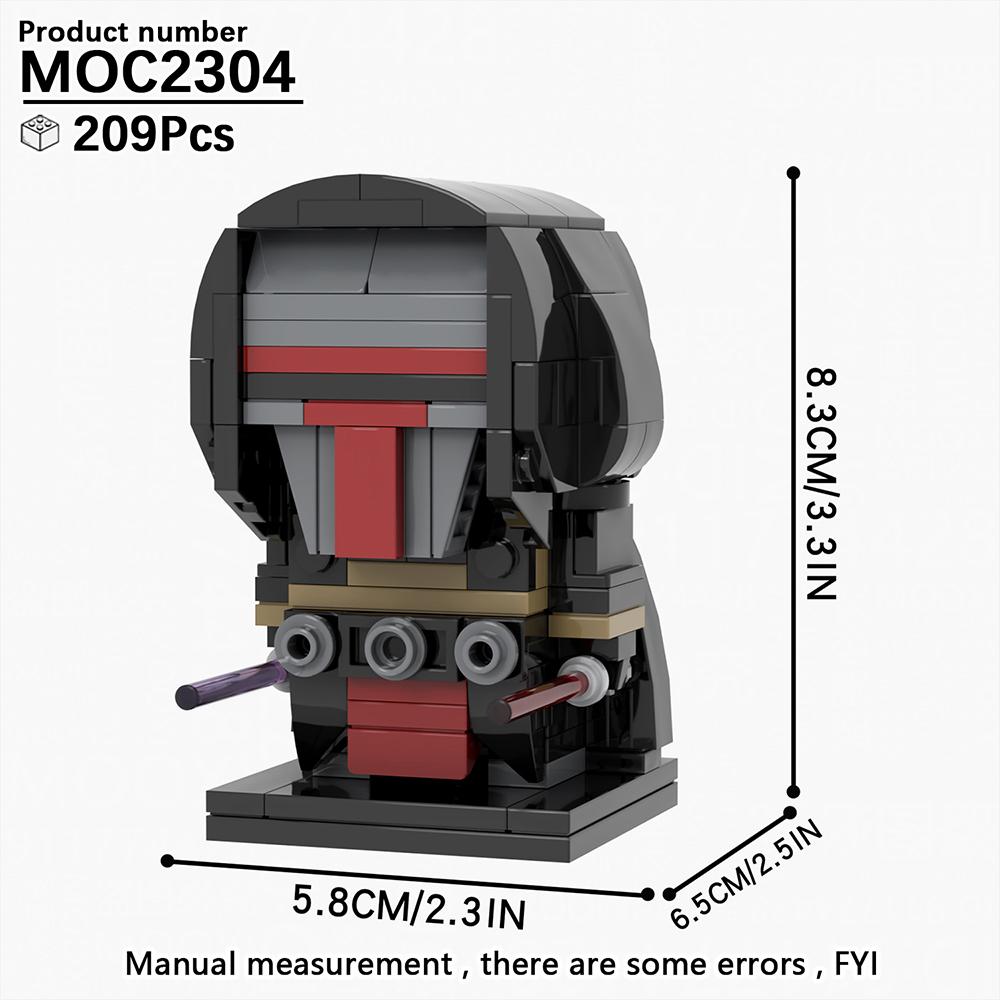 MOOXI Modellserie BrickHeadsed Set MOC Steine Actionfigur Modell Erwachsene Bausteine Kinderspielzeug für Kinder Geschenk