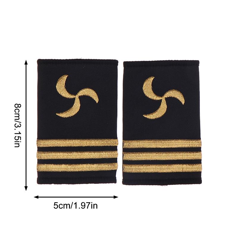 1 pár Ozdoba na oblečení Epolety Nárameníky Námořník Řemeslné Ramenní nášivky DIY Oblečení Dekor Doplňky