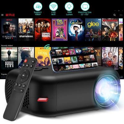 A10 Mini HD Projector Portable Multifunctional Image Quality Compatible with a Booth