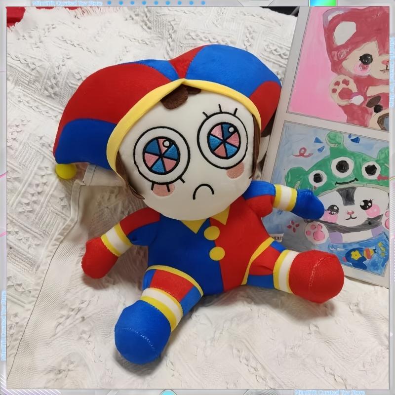 Magical Circus Jax Rabbit Doll Warm Cute Plush Toy Pamney Clown Rag Doll Pillow for Girls Birthday Limited Holiday Gift