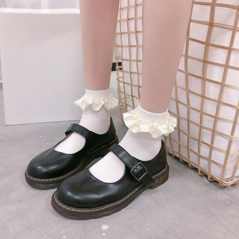 

Japanese Lolita Socks Summer Women S Short Socks Lace Lace Straps Cute Soft Sister Lolita Jk Straps Short Socks one size
