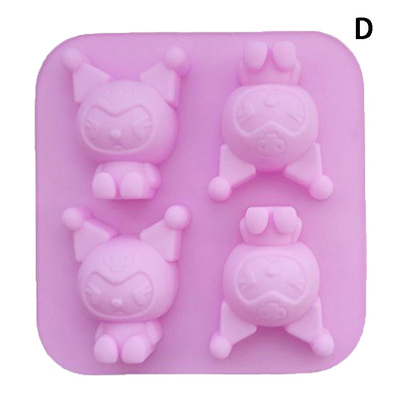 Cartoon Silicone Mold Baking Chocolate Soap Mould Cute Animal Cake Decorating Tool Cupcake Topper Kitchen Party Supply Gift