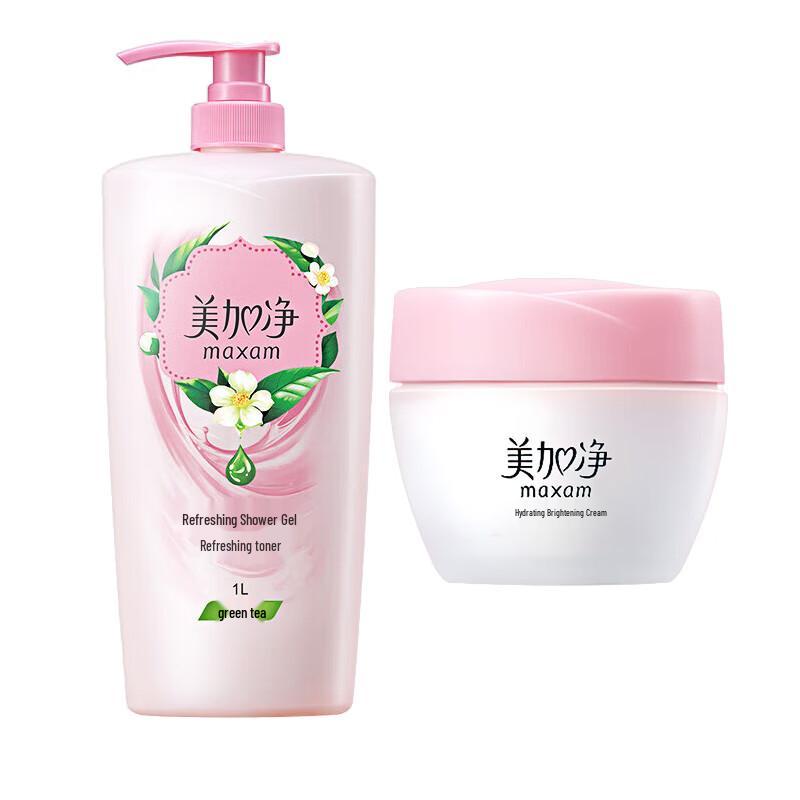 Набор освежающего геля для душа и увлажняющего крема MeiJiaJing