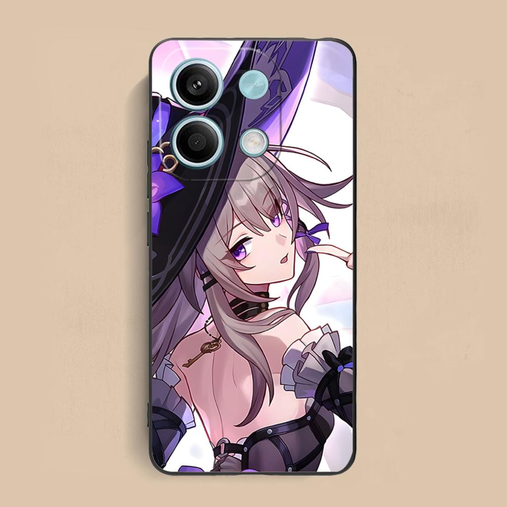 HSR Herta Matte TPU Mobile Phone Case for Xiaomi Redmi Note 14 13 12 11 S Pro Plus 4G 5G Colorful Printing Cover
