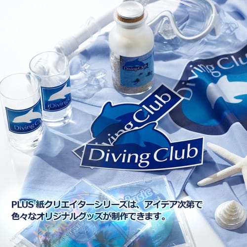 Plus Label Sticker Super Water Resistant Glossy Film Label White A4 IT-324RF 45-225