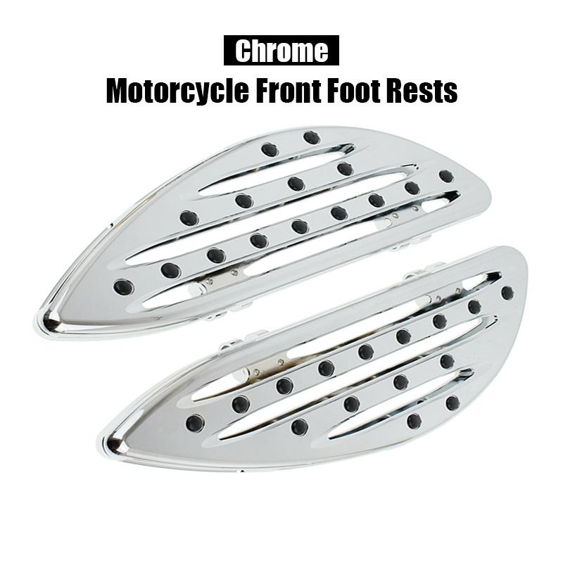 2Pcs Motorcycle Foot Rests CNC Aluminum Alloy Front Rear Pedals Fit For Harley Glide Travel Road King Motorcycle Accessories