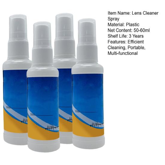 4 Pcs Eye Glasses Cleaning Spray Lens Cleaner for Glasses Phone Electronic Screens Optic Surfaces Coated Surfaces