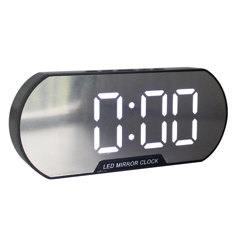 

Простой USB-штекер Батарея Двойного назначения Домашний Бесшумный Электронный Настольный Светодиодный Цифровой Дисплей Зеркало для макияжа Будильник