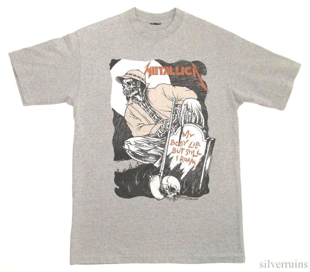 Metallica 1994 Black Album Tour  Vintage Style Gravekeeper Pushead S-4XL Unisex T-Shirt S