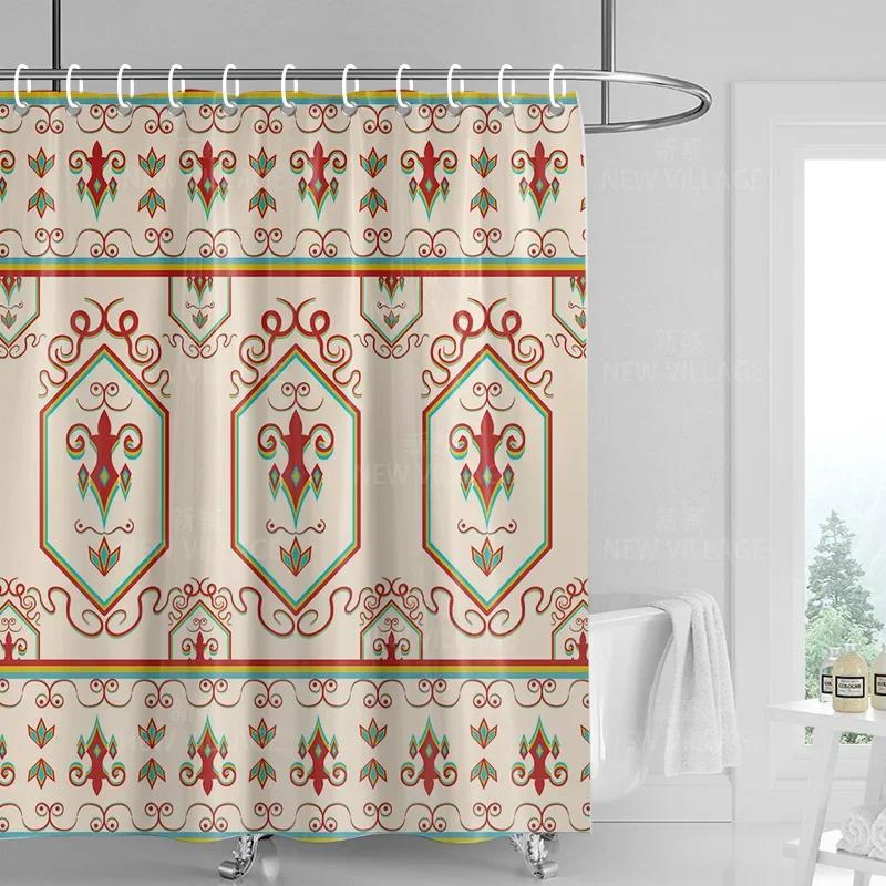 Dekoracja domu zasłony prysznicowe łazienka wodoodporna zasłona materiał Pokój dzienny Nowoczesny Nordycki Nowoczesny prosty wzór geometryczny