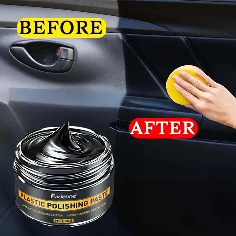 Automotive Plastic Rubber Repair Agent - Black Repair Wax Inside the Car, Tire Blackening Paste, Anti Fading and Anti-oxidation