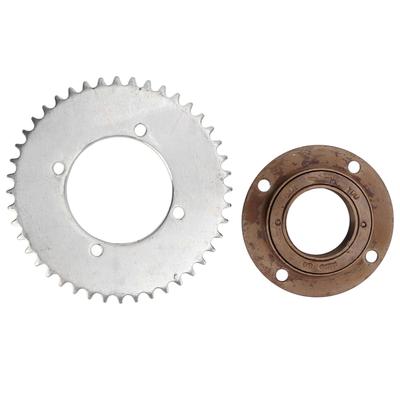 4 Hole Toothless Freewheel Stable Performance Good Toughness T8F 44T Rear Chain Sprocket Kit for Miniature Motorcycles ATVs