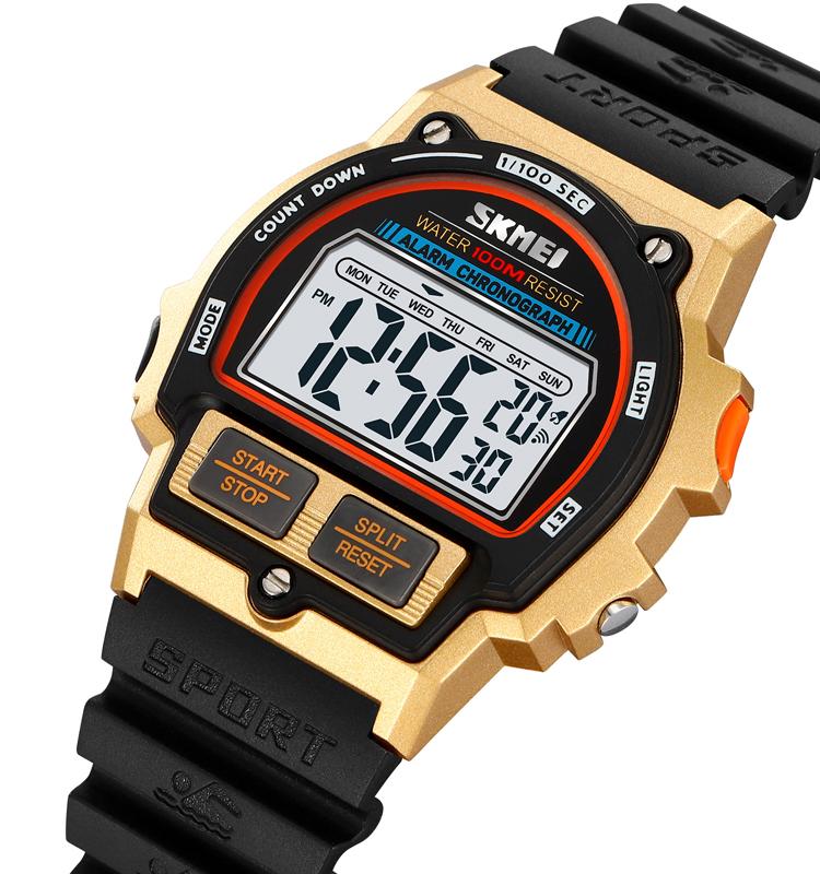 SKMEI 2263 Stylish Odm Man Digital Watch Best Power Silicone Band Water Proof Calender Concise Low Cost Sports Watch Supplier