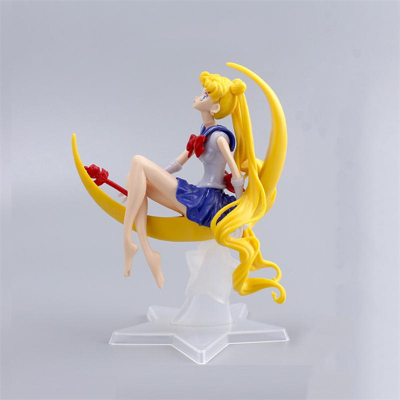 15CM Sailor Moon PVC Anime Figür Oyuncaklar Karikatür Tsukino Usagi Manga Figürü Pasta Süslemeleri Aksesuarlar Model Bebekler Hediyeler Çocuklar