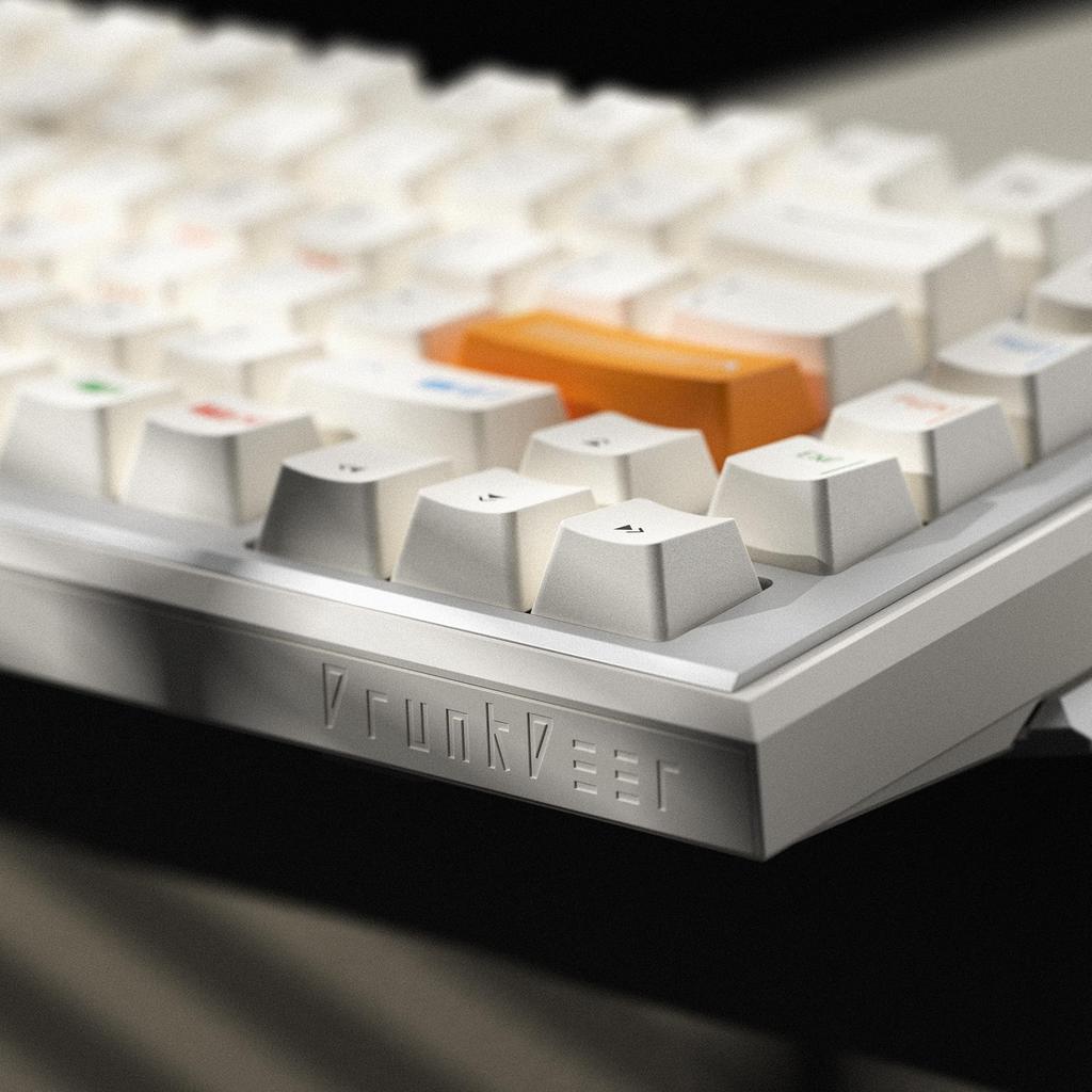 DrunkDeer A75 Ultra Rapid Trigger eSports Gaming Keyboard with Magnetic Switches Adjustable Actuation RT Plus RT Match 8K White Qian Switch Keyboard,