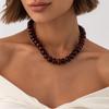 14 Colors Bohemian Colorful Acrylic Beads Choker Necklace for Women Fashion Resin Statement Necklaces Summer Beach Jewelry