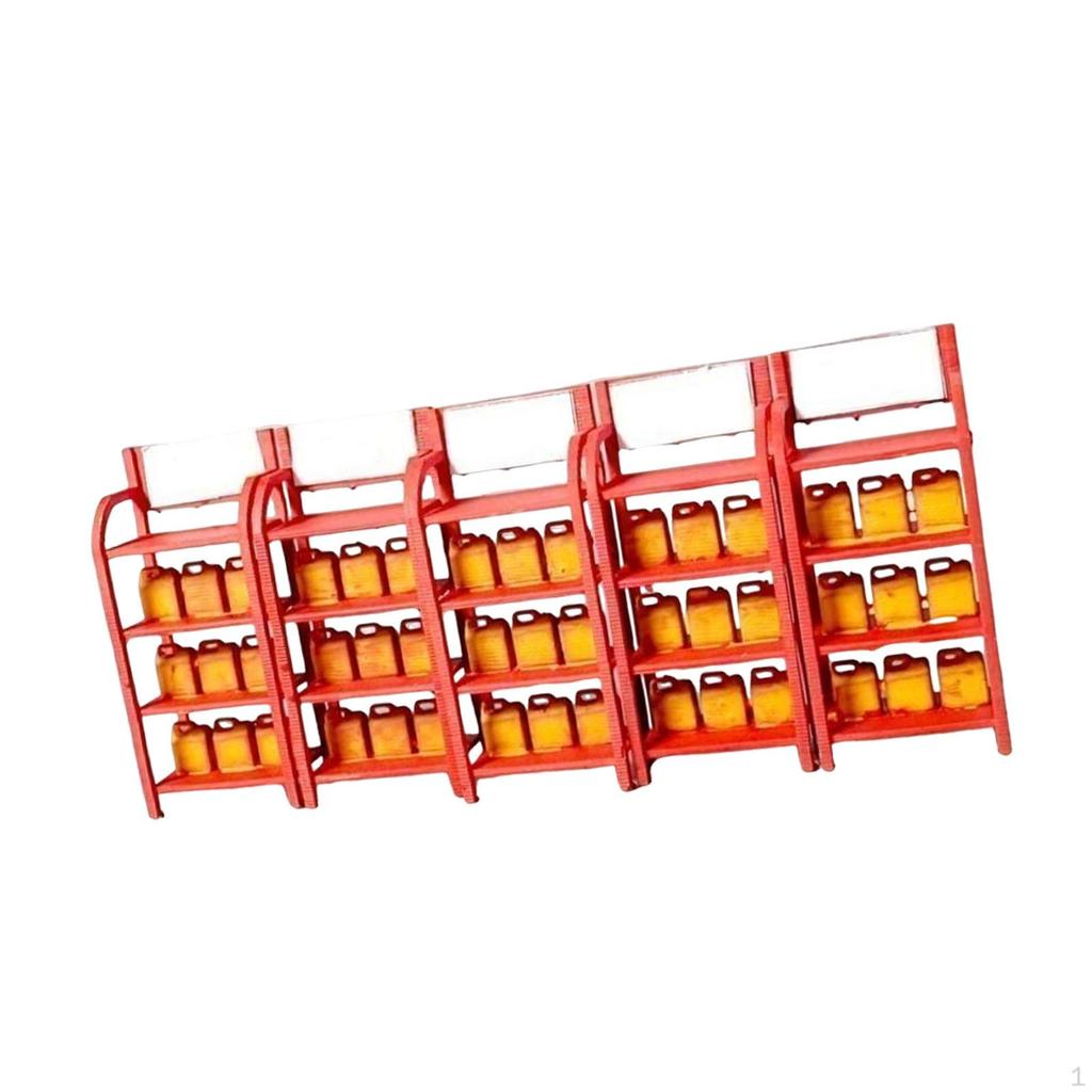 Garage Oil Barrel Rack Model 1:64 Decor Simulated Miniature Auto Repair Tool