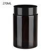 5ML-500ML Dark Brown Refillable Bottle Portable Glass Split Bottle Circular Tea Face Cream Bottle Travel Cosmetic Container Can