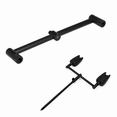 Aluminum Alloy Fishing Pole Rest M3/8 Thread Carp Fishing Buzz Bar  for Bite Alarm