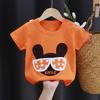 Cute Cotton Short-sleeved T-shirt Tops Children's Clothing Baby Clothes Cartoon