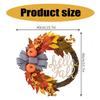 Fall Season Artificial Wreath Decors Decorative Wreath Hangings For Autumn Celebration Welcoming Touch Flower Rings