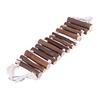 Pet Bird Parrot Wooden Rope Ladder Suspension Bridge Swing Hang Toy Cage Decor