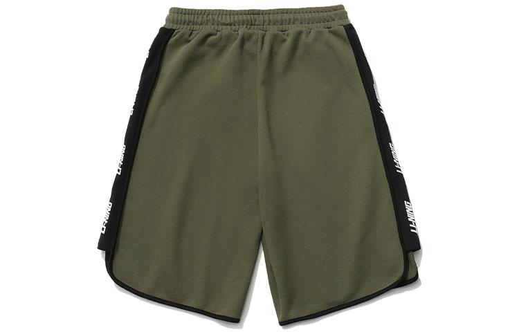 Li Ning Sports Fashion Collection Sports Shorts Men's Olive Green Moderate AKSR285-4