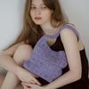 No.08 / Lily Bag _ Purple (Lily Shoulder Bag, Crochet Bag, Knit Bag)