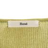 Rene made in Japan Long sleeve Zip-up Rib knit cardigan 38 Green system Women Used