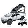 1/24 Tesla Cybertruck Camping RV Alloy Die Cast Toy Car Model Sound and Light Children's Toy Collectibles Birthday Gift