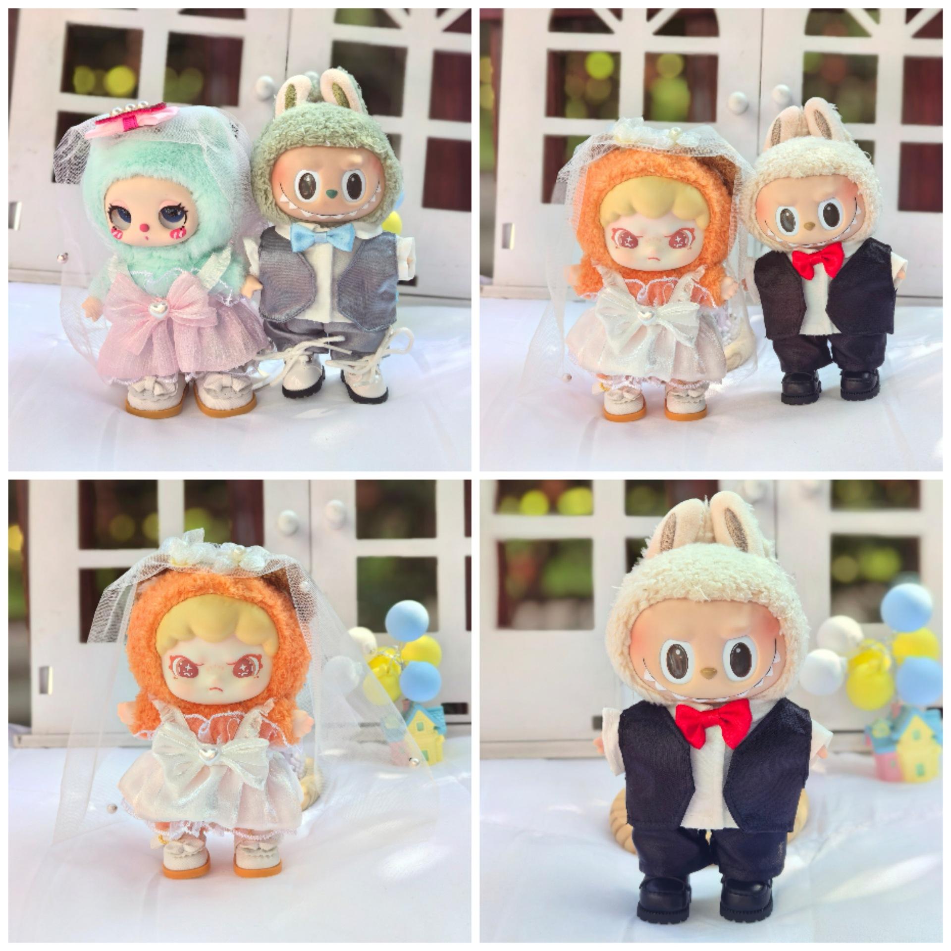 

{Baby Clothes Only} 17cm Clothes for Wedding Dress Suit Vinyl Pendant Baby 17CM rabub pendant clothing