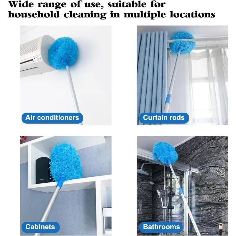 1/3/5/10pcs Microfiber Ceiling Fan Duster Multifunctional Long Handle Effortless Household Electric Appliances Cleaning Tools