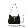 Spicy Girl Retro Shoulder Bag PU Leather Vintage Underarm Bag Pure Color Shoulder Bag  Girls