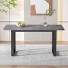 Flieks Dining Table Industrial Style, Modern Kitchen Table for Living Room and Dining Room