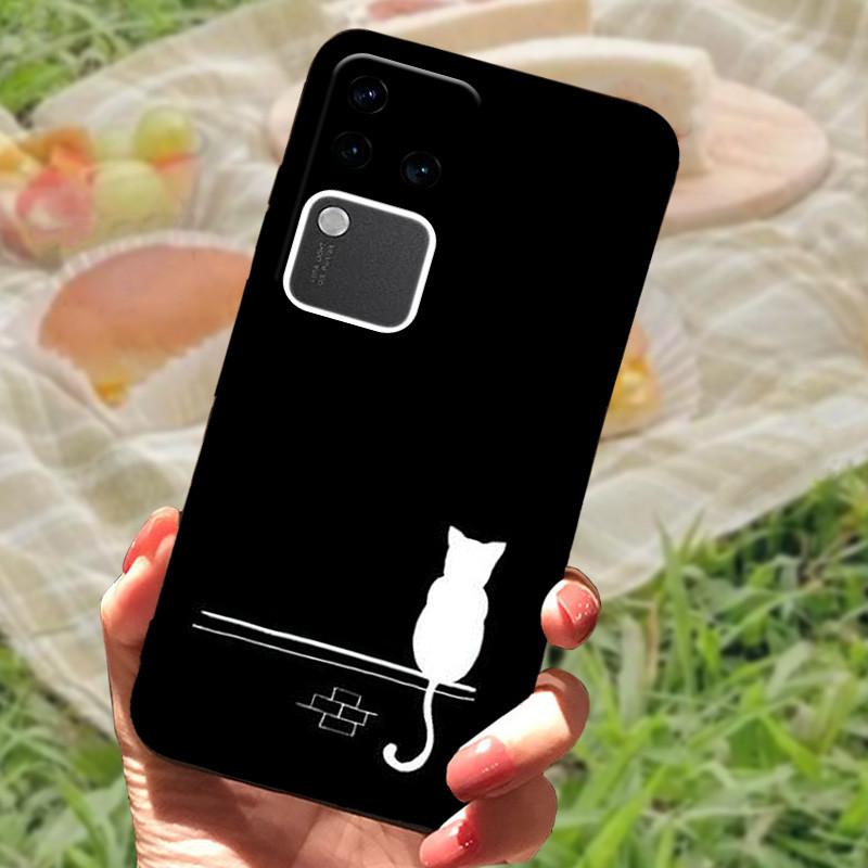 For Vivo V30 Pro Case For Vivo V30 Lite Shockproof Silicone Soft Marble Black Bumper Funda Coque for Vivo V30 V2318 Phone Shell