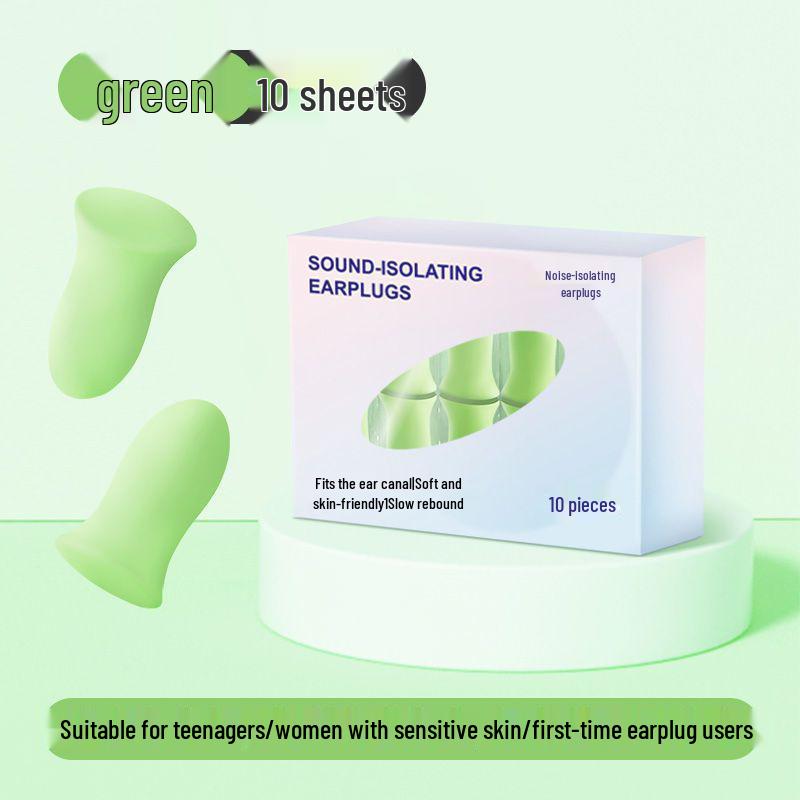Noise-Reducing Sleep Earplugs for Students – Soft Sponge for Small Ear Canals