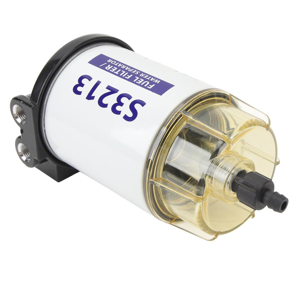 Fuel Filter Water Separator 35809097 Marine Fuel Filter with 3 8in Barb X 1 4in NPT Brass Fittings For Outboard Motor