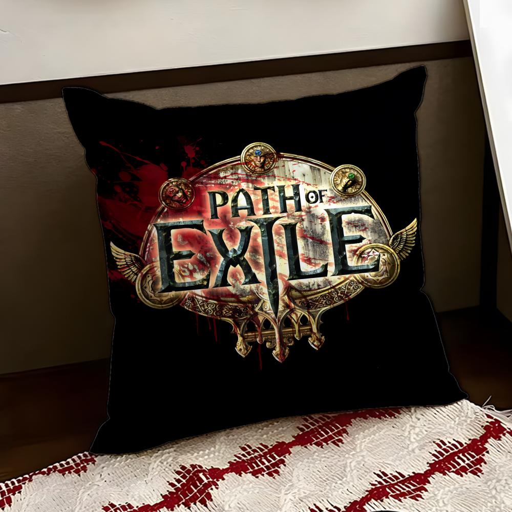 GamePath of Exile Cushion Cover Reversible Soft Durable Pillow Cover Home  Car MultiScene Use for Daily Comfort